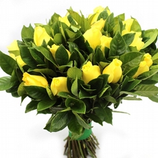 Buqu� com 20 Rosas Amarelas Luxo