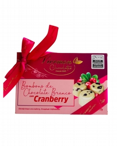 Bombom Chocolate Branco com Cranberry