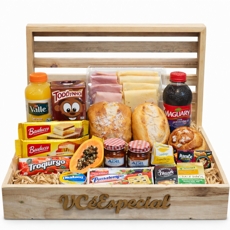 cesta de cafe tropical