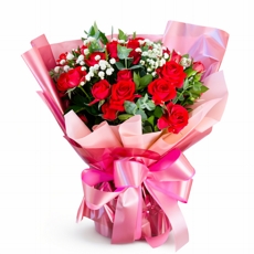 Buqu� de Rosa Spray Cor De Rosa Celofane