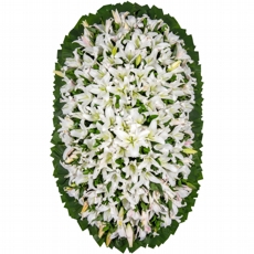 coroa de flores lirios da paz