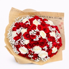 Buqu� Mix 70 Rosas Nacionais