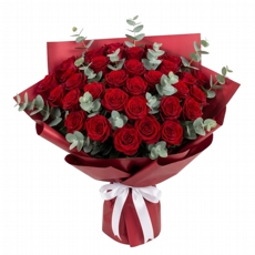 Buqu� De Rosas Vermelhas-30 rosas