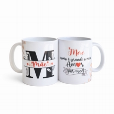 Caneca Como � Grande o Meu Amor por Voc� M�e
