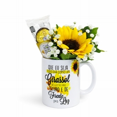 Mimo de Caneca com Girassol