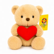 Pel�cia Teddy Marrom M�dio Cora��o