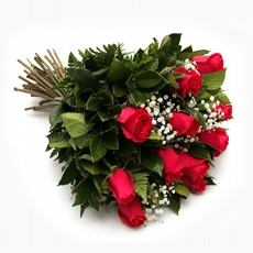 Buqu� Com 12 Rosas Colombianas Fechadas