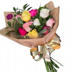 Buqu� Rosas coloridas