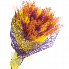 Buque de Flores Desidratadas Trigo Color