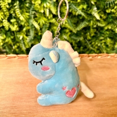 Chaveiro Unicornio Azul