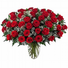 Arranjo de 50 Rosas Vermelhas Apaixonante