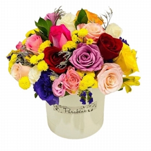 Box Mix de flores Parabéns