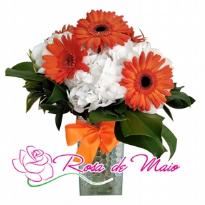 ARRANJO GERBERA E AZALIA