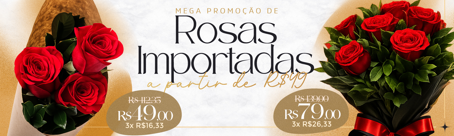 Rosas importadas nova identidade