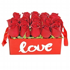 Arranjo Love Roses Com 15 Lindas Rosas Nacionais