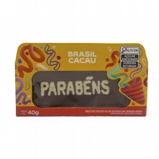 Chocolate Plaquinha Parabns Brasil Cacau- AO LEITE