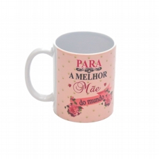 Caneca Rosa- Para Melhor Me do Mundo