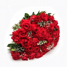 Bouquet de Rosas Importadas no Celofane Com 60 Unds
