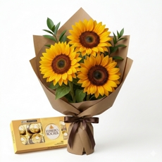 Girassois e Ferrero Rocher