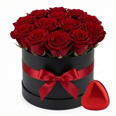 Flow Box 12 Rosas com Lindt