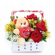 arranjo love flowers