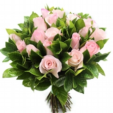 Buqu com 20 Rosas Cor de Rosa  Luxo