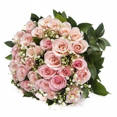 Buqu De Rosas Cor De Rosa - 30 rosas