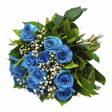 Lindo Buqu De Rosa Azul-12 rosas