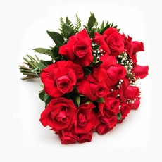 Buque De Rosas Importadas Abertas No Celofane Com 24 Unidades